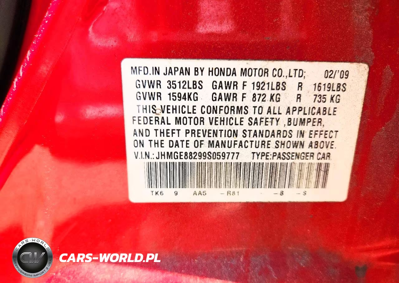 2009 Honda Fit VIN:JHMGE88299S059777 - 12