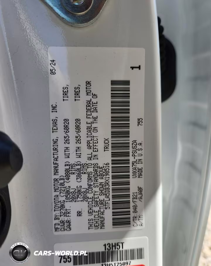 2024 Toyota Tundra Sr5 VIN:5TFLA5DB3RX198516 - 12