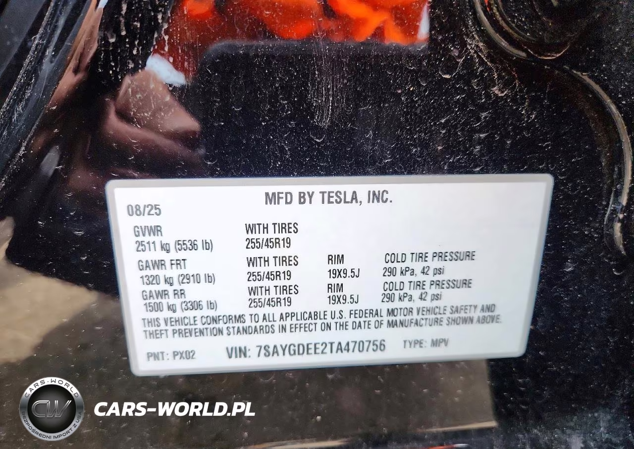 2026 Tesla Model Y VIN:7SAYGDEE2TA470756 - 14