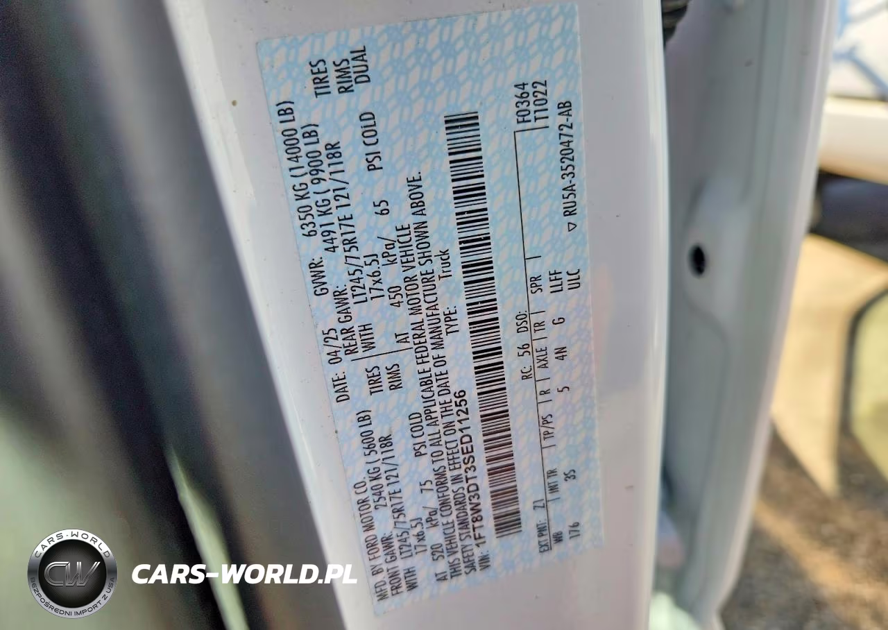 2025 Ford F350 Super Duty VIN:1FT8W3DT3SED11256 - 12