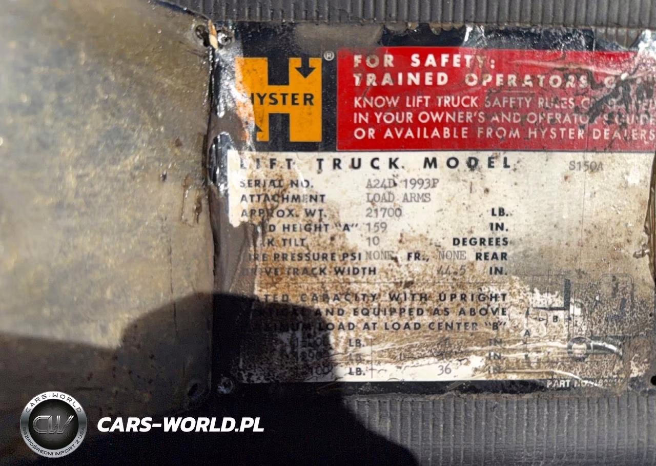 1993 Hyster S150A Cushion Tire Or Pneumatic Forklift Forklift VIN:A24D1993P - 10