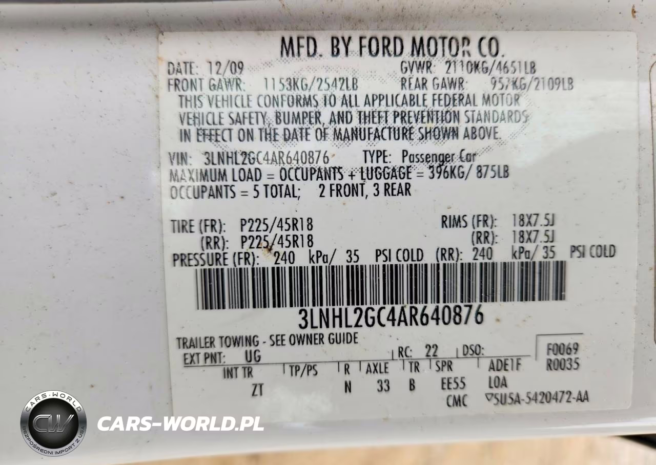 2010 Lincoln Mkz VIN:3LNHL2GC4AR640876 - 12