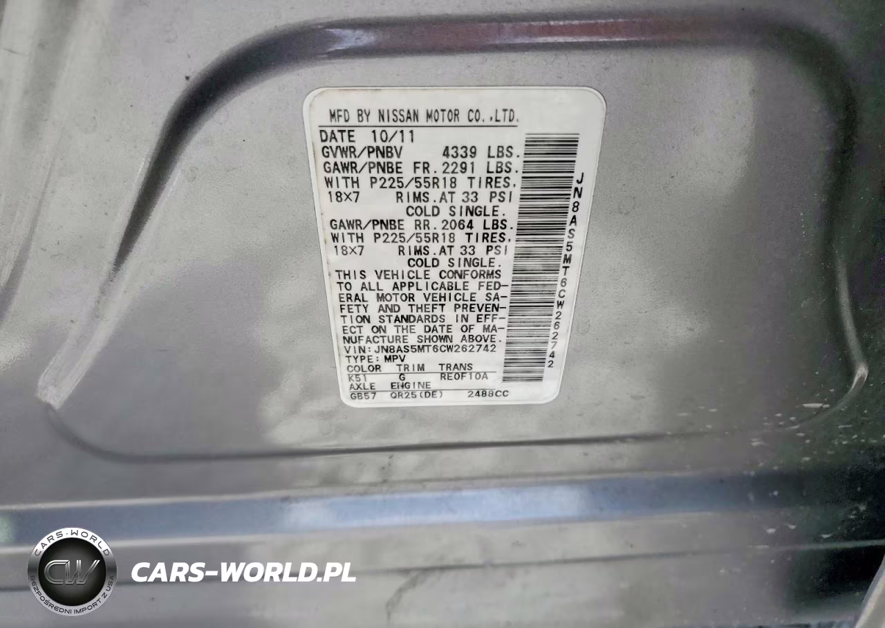 2012 Nissan Rogue S VIN:JN8AS5MT6CW262742 - 14