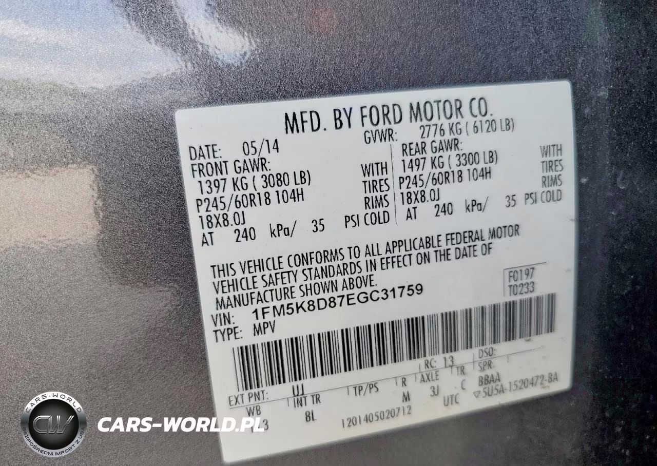2014 Ford Explorer VIN:1FM5K8D87EGC31759 - 13