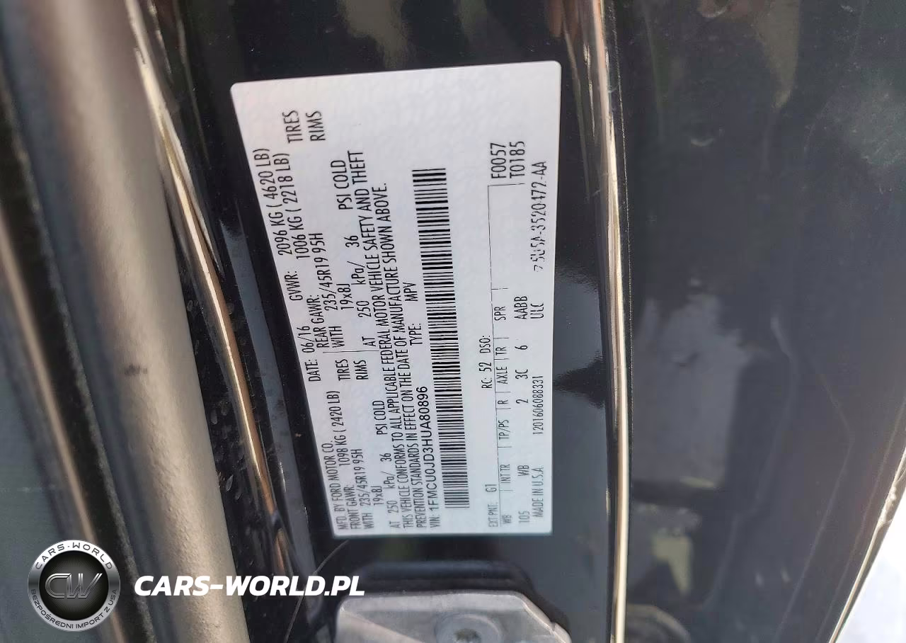 2017 Ford Escape Titanium VIN:1FMCU0JD3HUA80896 - 13