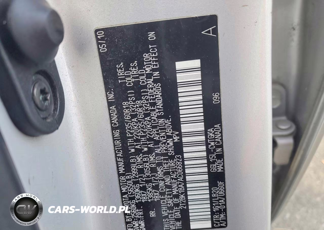 2010 Lexus Rx 350 VIN:2T2BK1BA7AC066823 - 12