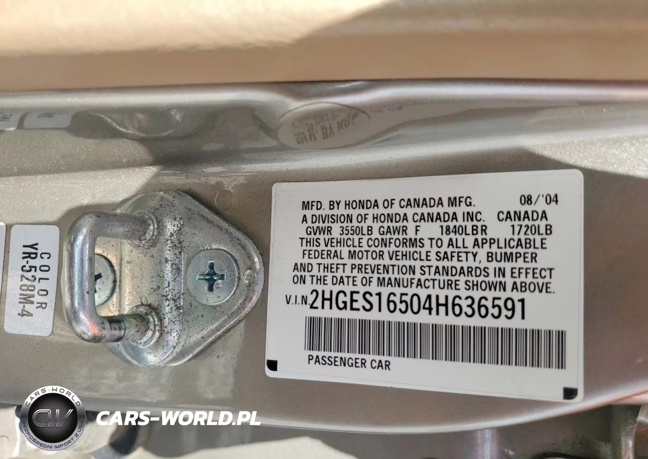 2004 Honda Civic Lx VIN:2HGES16504H636591 - 12