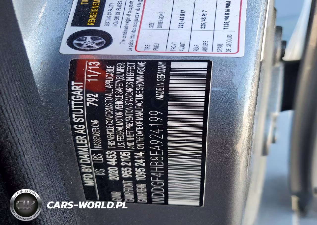 2014 Mercedes-Benz C 250 VIN:WDDGF4HB8EA924199 - 12