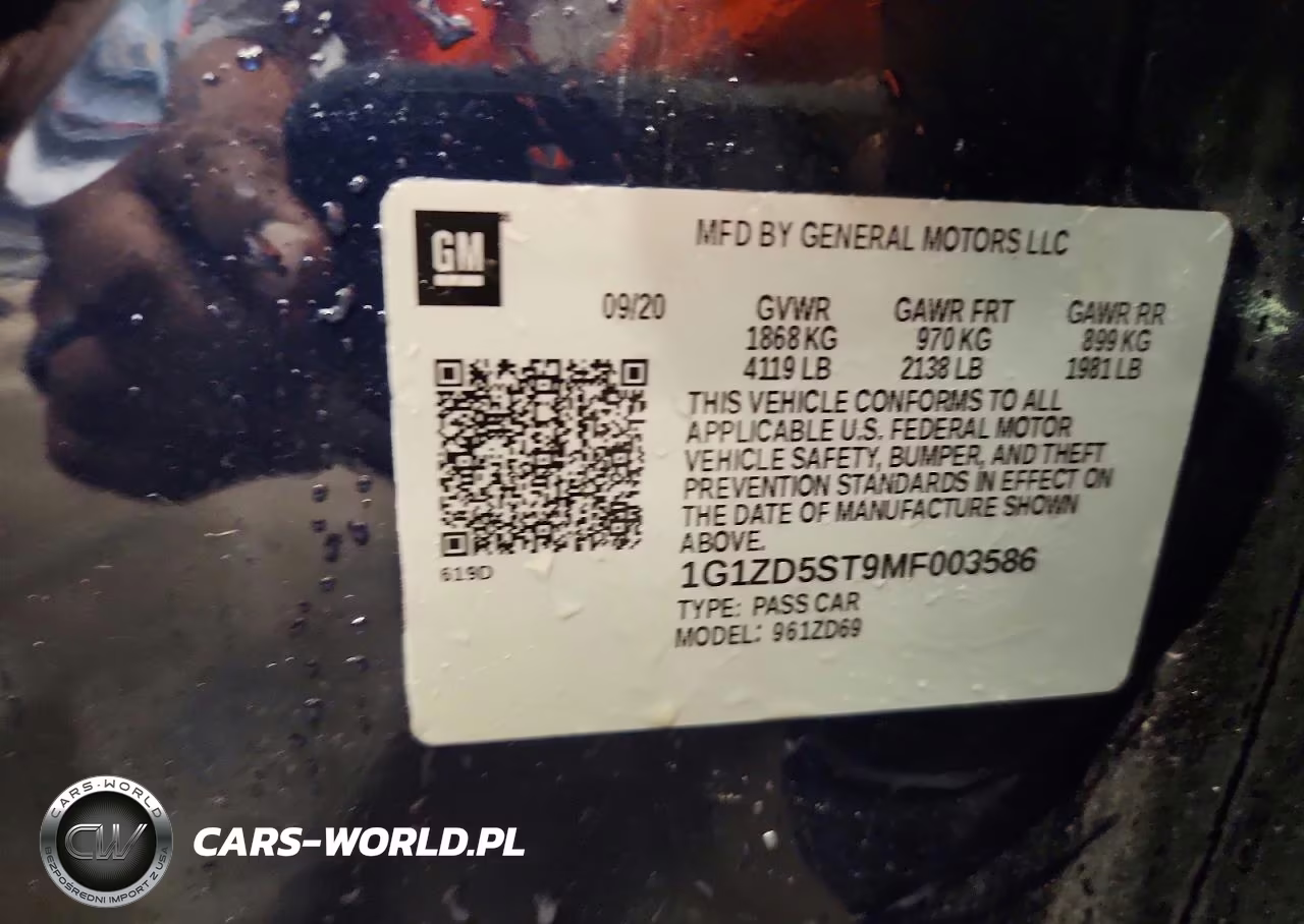 2021 Chevrolet Malibu Lt VIN:1G1ZD5ST9MF003586 - 12