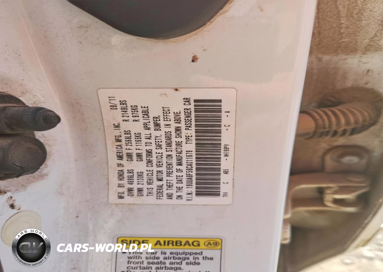 2012 Acura Atl VIN:19UUA8F56CA011679 - 12