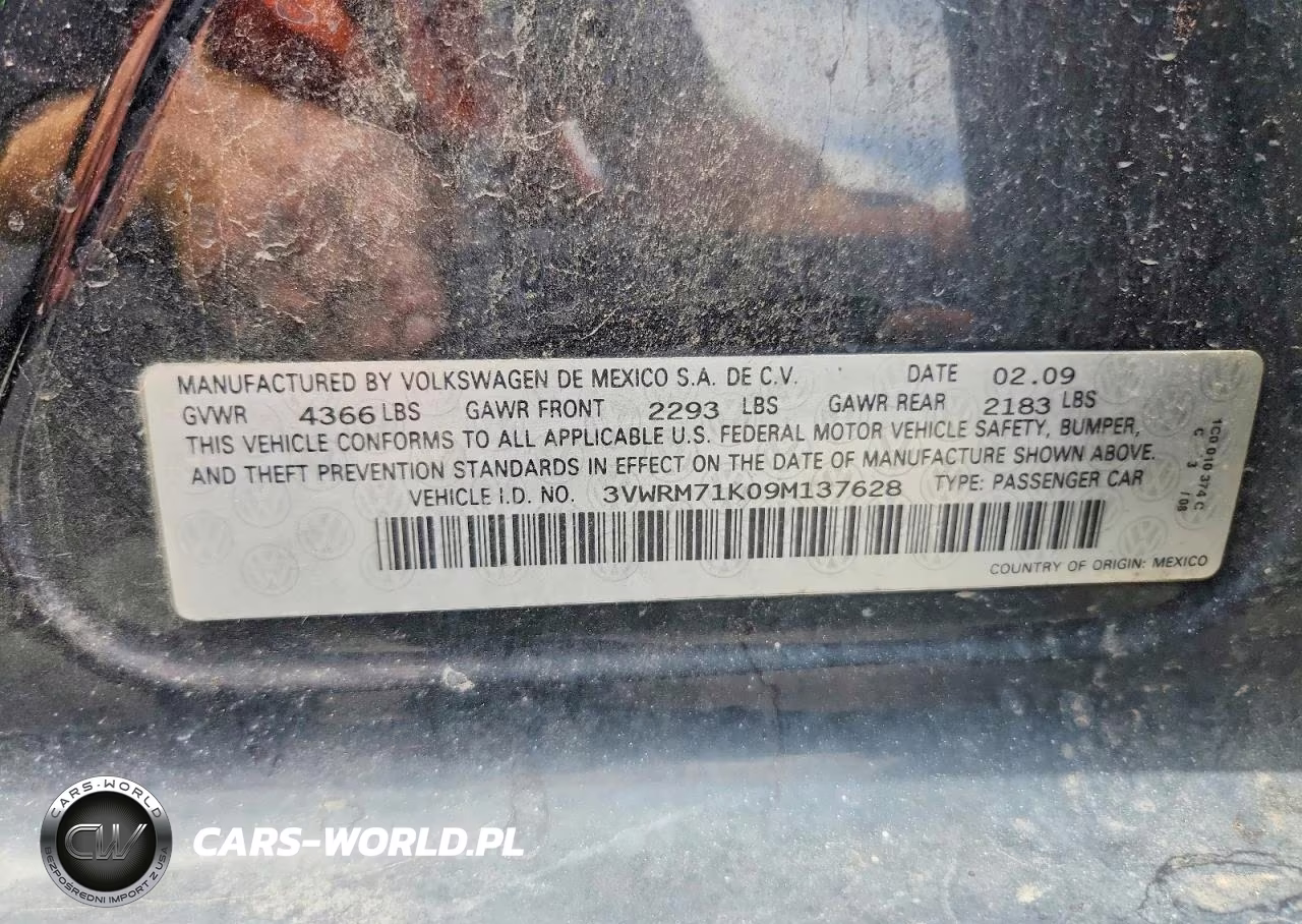 2009 Volkswagen Jetta Se VIN:3VWRM71K09M137628 - 12