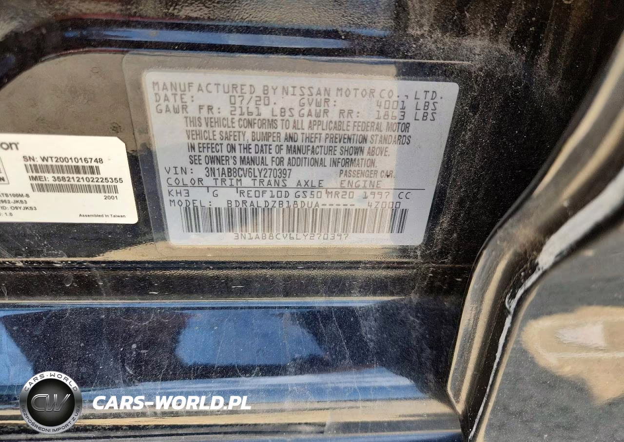 2020 Nissan Sentra Sv VIN:3N1AB8CV6LY270397 - 12