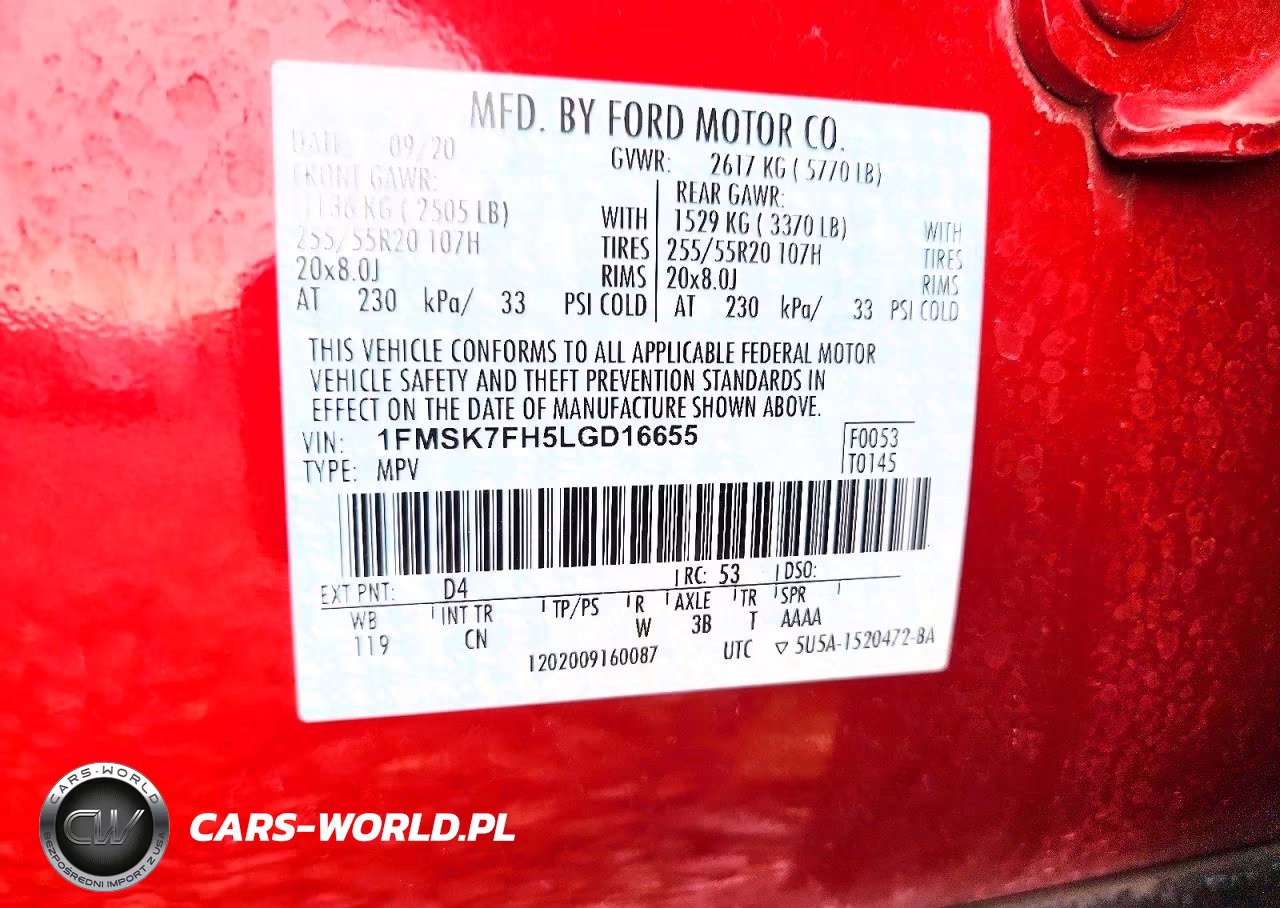 2020 Ford Explorer Limited VIN:1FMSK7FH5LGD16655 - 13