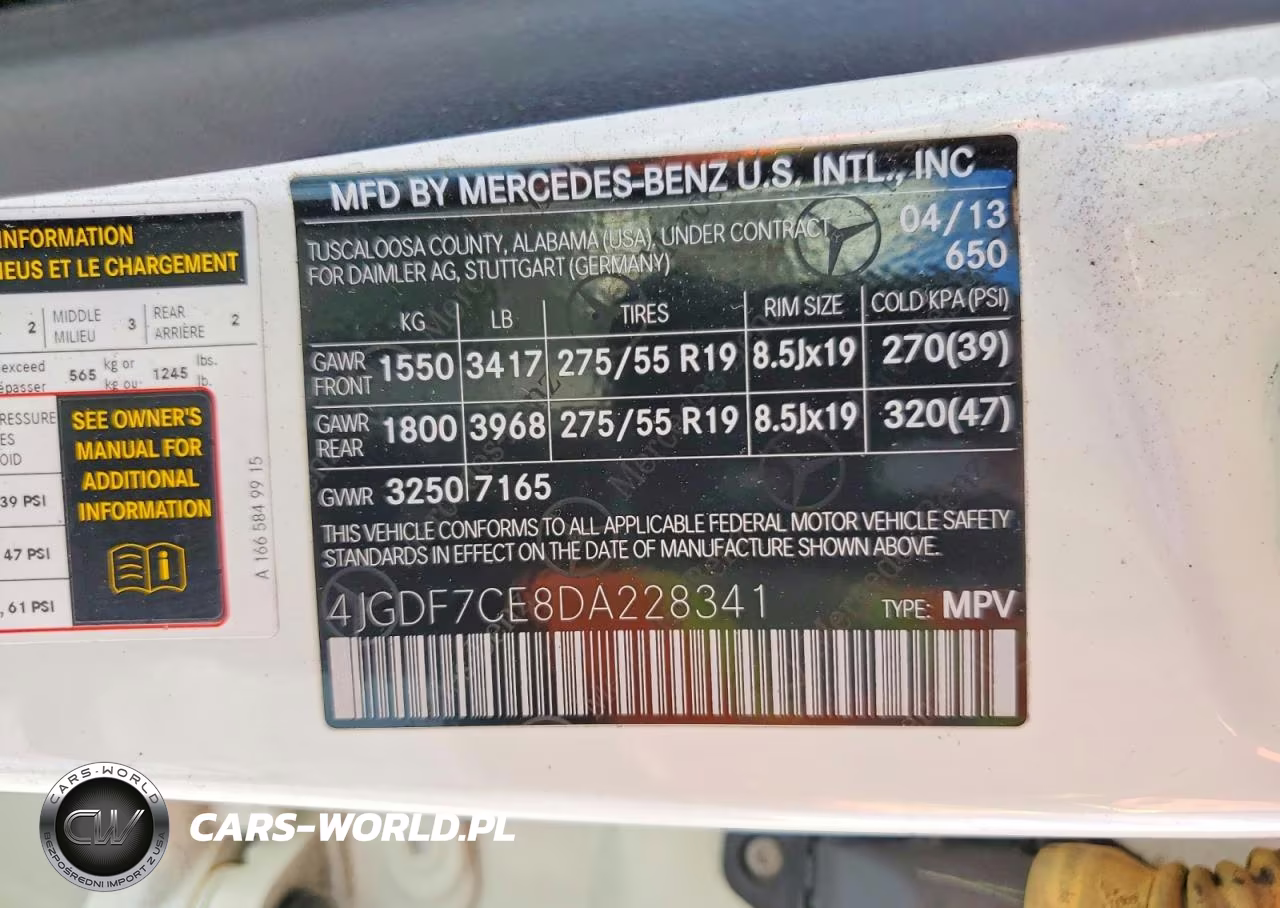 2013 Mercedes-Benz Gl 450 4Matic VIN:4JGDF7CE8DA228341 - 13
