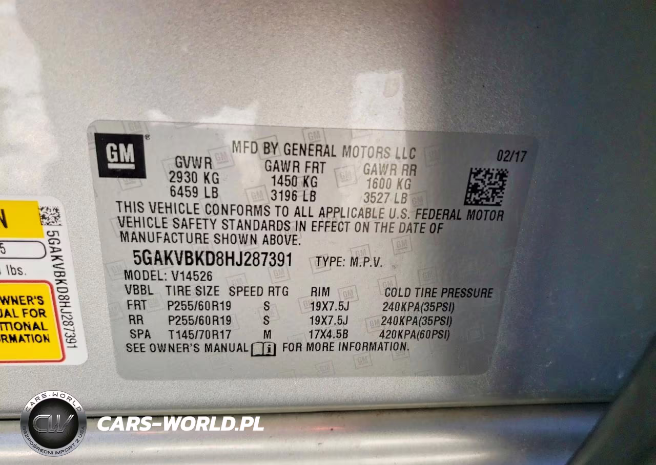 2017 Buick Enclave VIN:5GAKVBKD8HJ287391 - 13