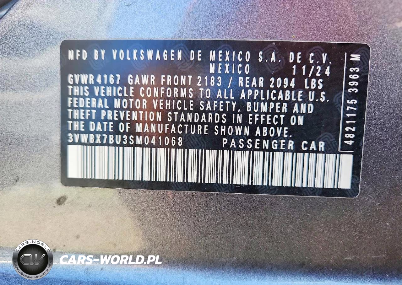 2025 Volkswagen Jetta Sport VIN:3VWBX7BU3SM041068 - 12