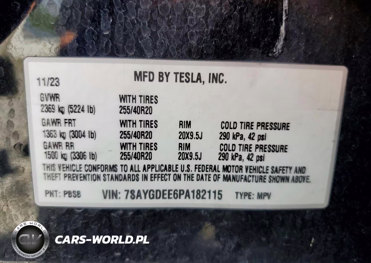 2023 Tesla Model Y VIN:7SAYGDEE6PA182115 - 12