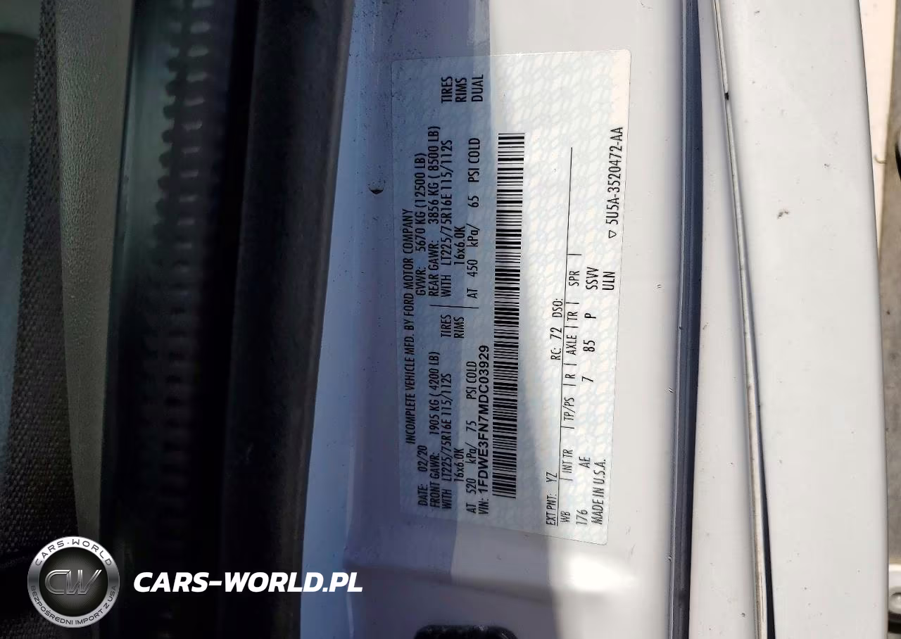 2021 Ford E350 Box Truck VIN:1FDWE3FN7MDC03929 - 13