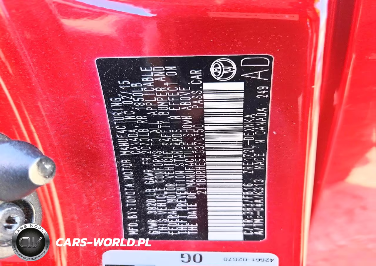 2015 Toyota Corolla Le Plus VIN:2T1BURHE5FC370750 - 12