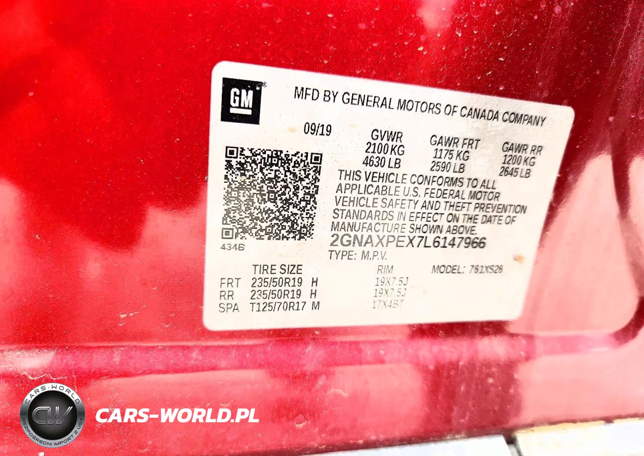 2020 Chevrolet Equinox Premier VIN:2GNAXPEX7L6147966 - 14