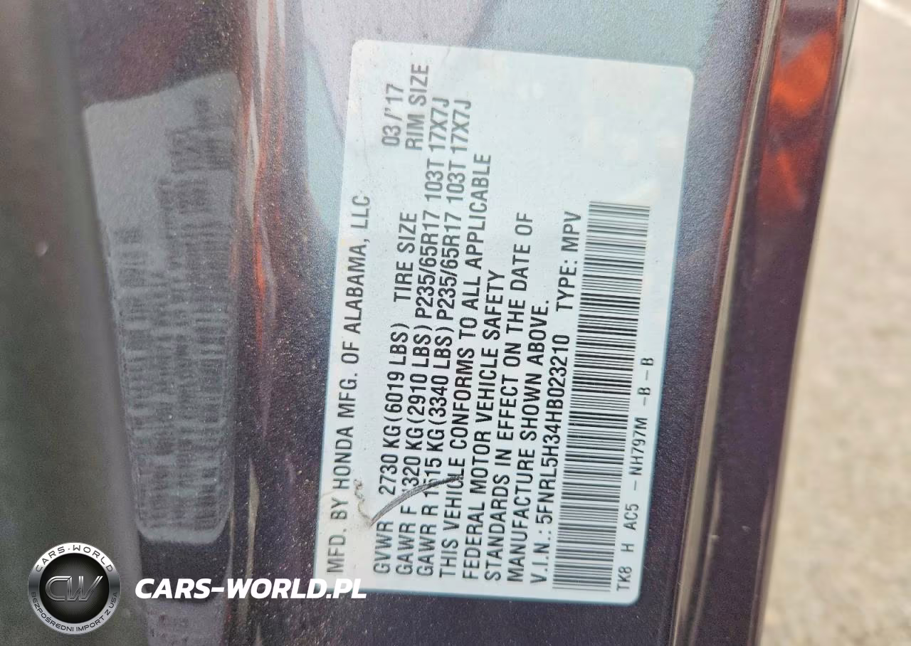 2017 Honda Odyssey Se VIN:5FNRL5H34HB023210 - 13