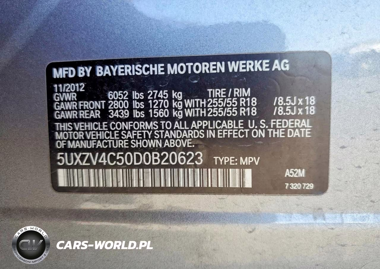 2013 BMW X5 xDrive35I-xDrive35I Premium-xDrive35I Sport Activity VIN:5UXZV4C50D0B20623 - 13