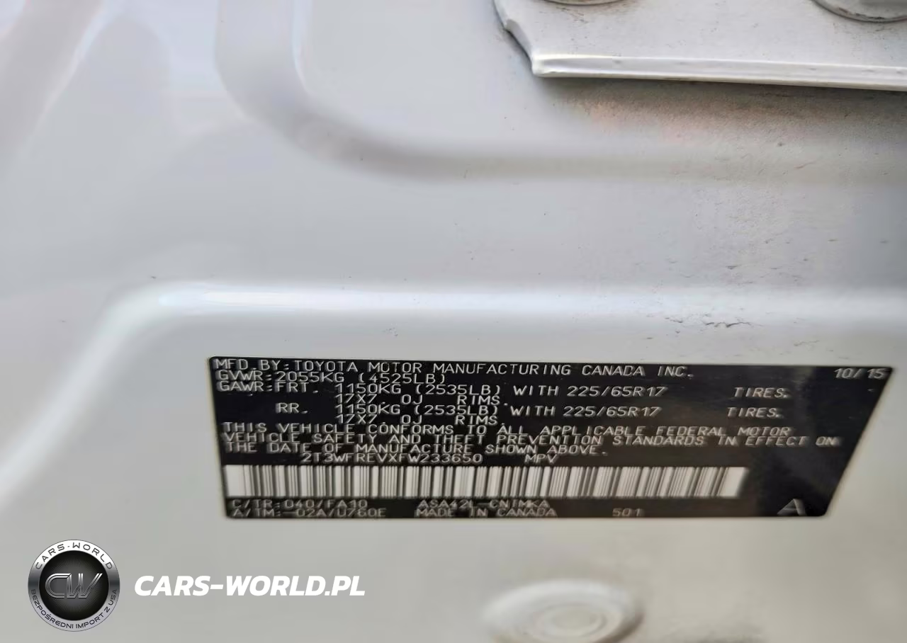 2015 Toyota Rav4 Xle VIN:2T3WFREVXFW233650 - 13
