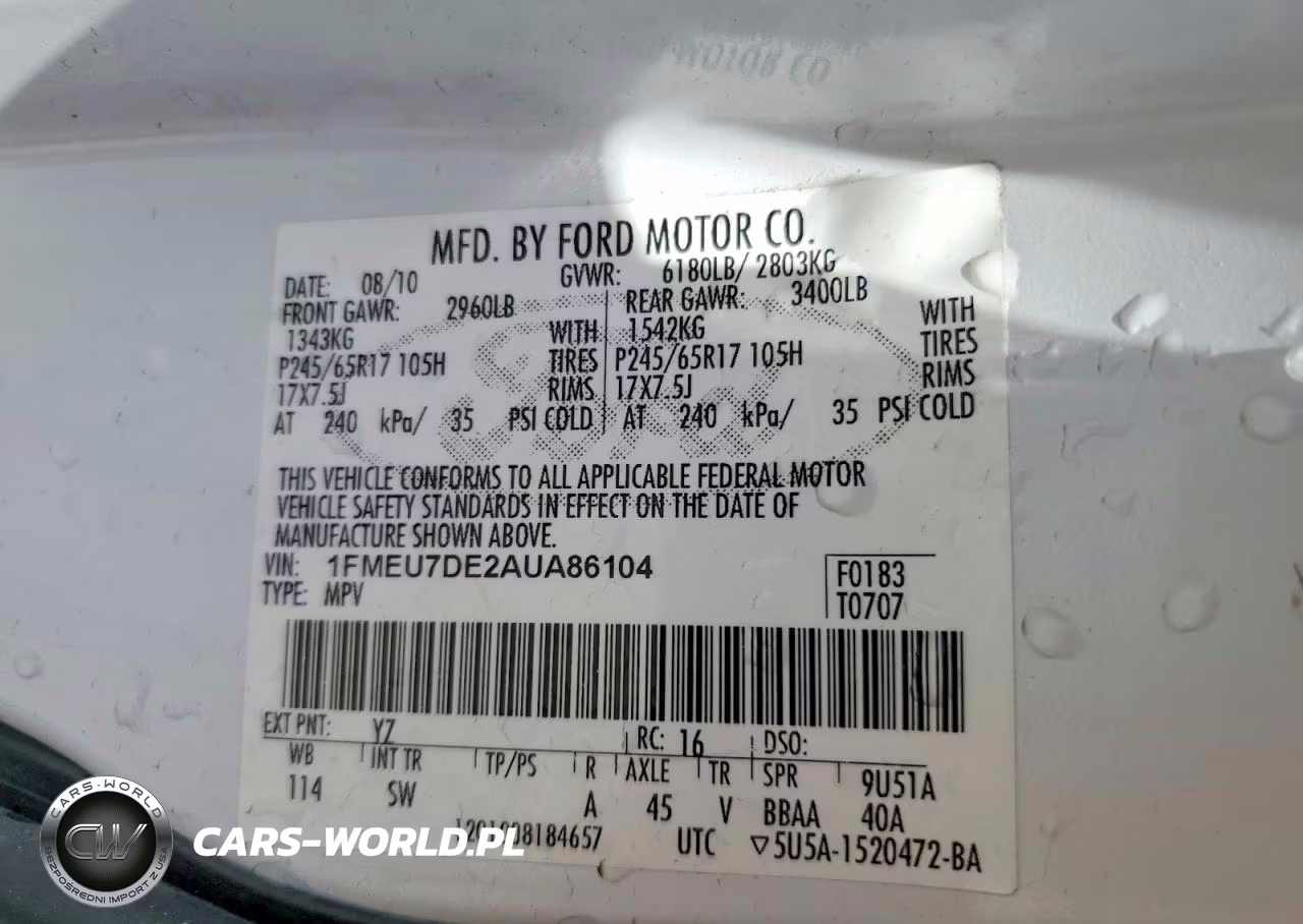 2010 Ford Explorer Xlt VIN:1FMEU7DE2AUA86104 - 13