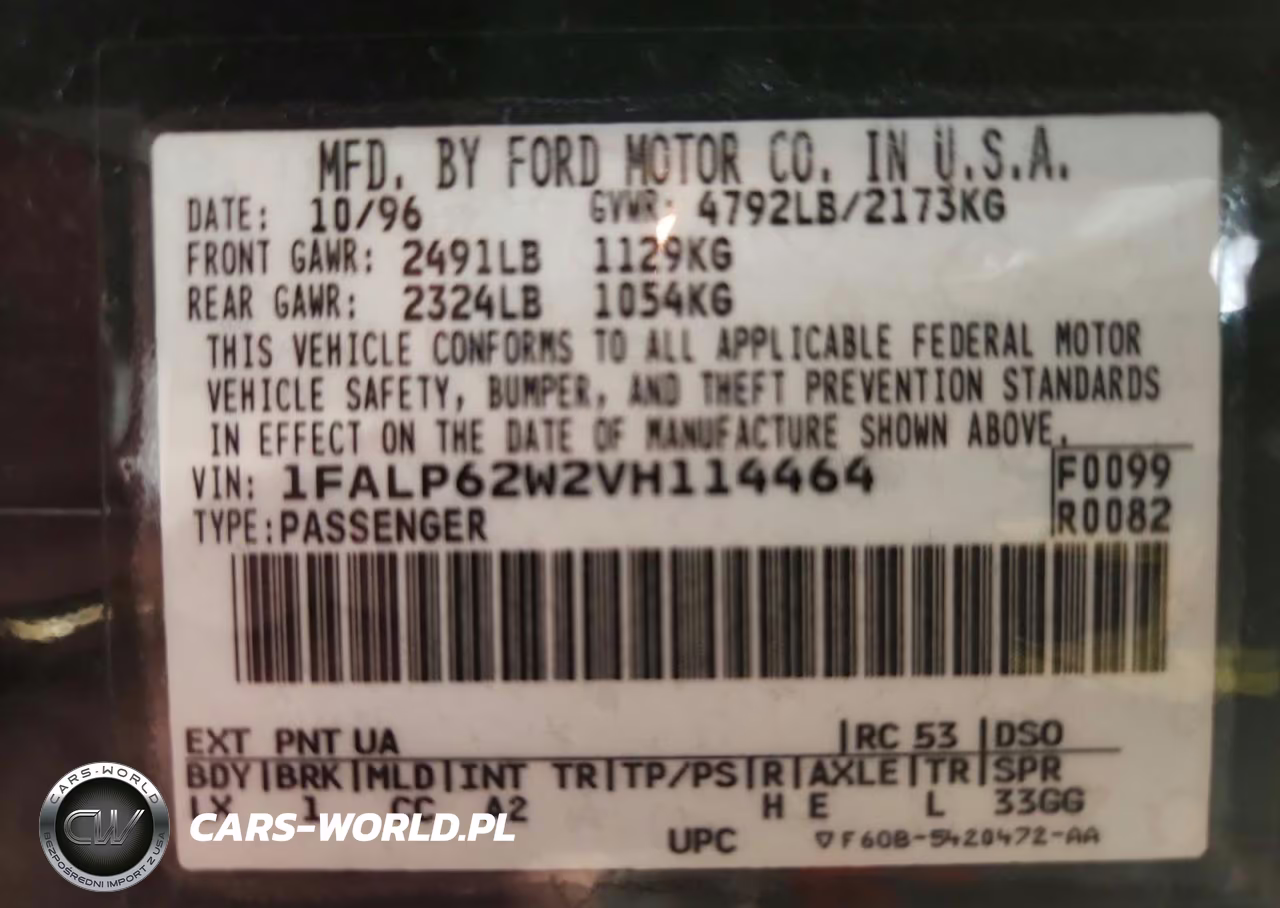 1997 Ford Thunderbird Lx VIN:1FALP62W2VH114464 - 12