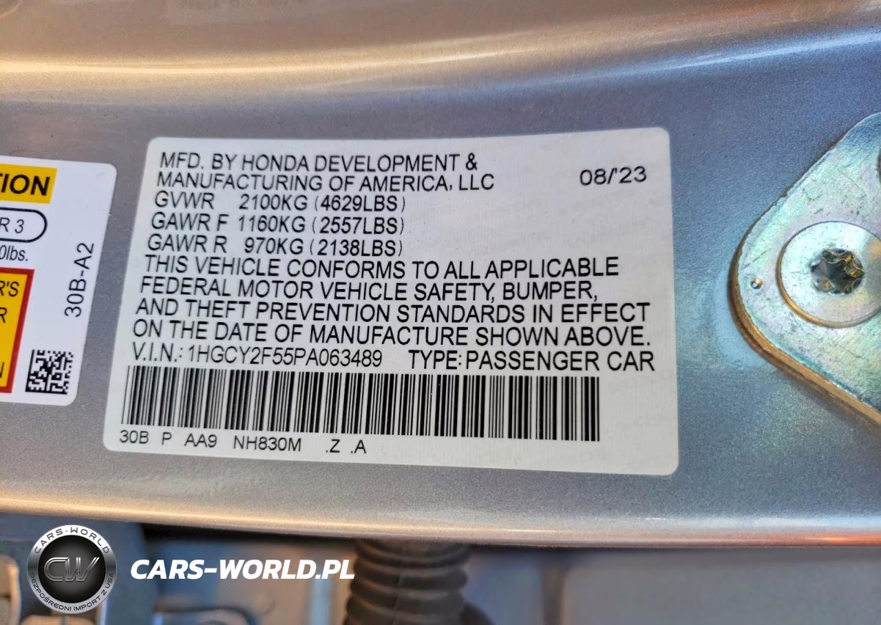 2023 Honda Accord Hybrid Sport VIN:1HGCY2F55PA063489 - 13