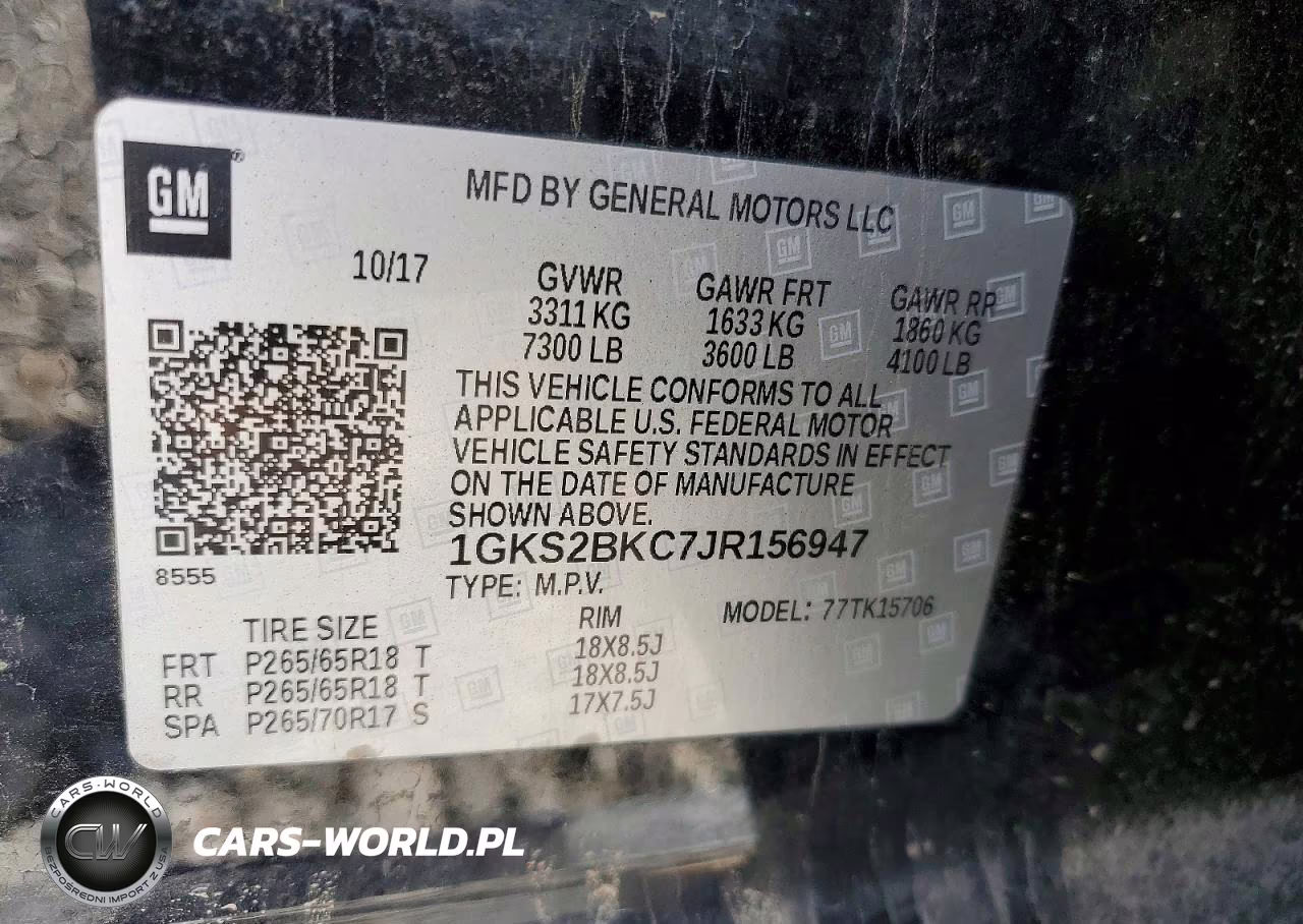 2018 GMC Yukon Slt VIN:1GKS2BKC7JR156947 - 13