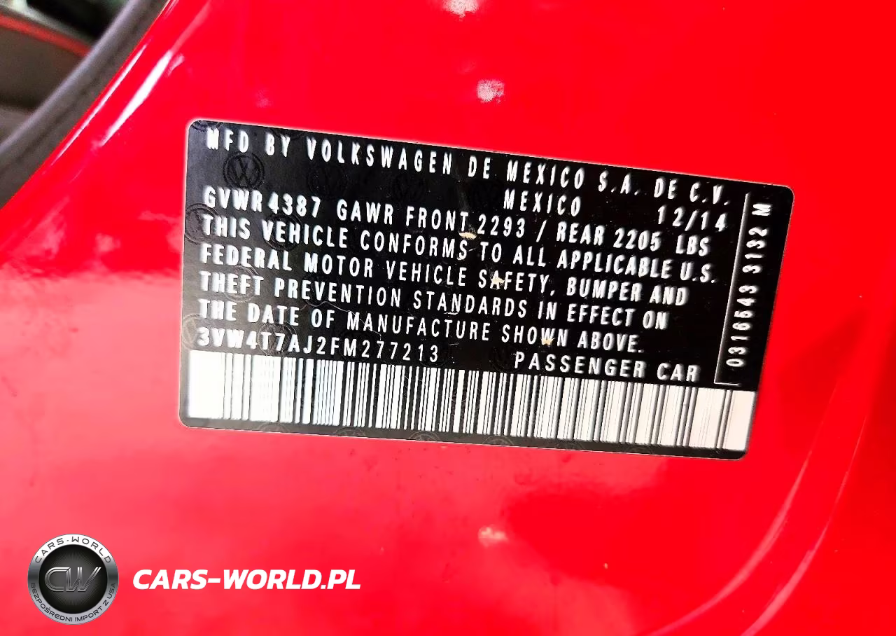 2015 Volkswagen Jetta Gli VIN:3VW4T7AJ2FM277213 - 12