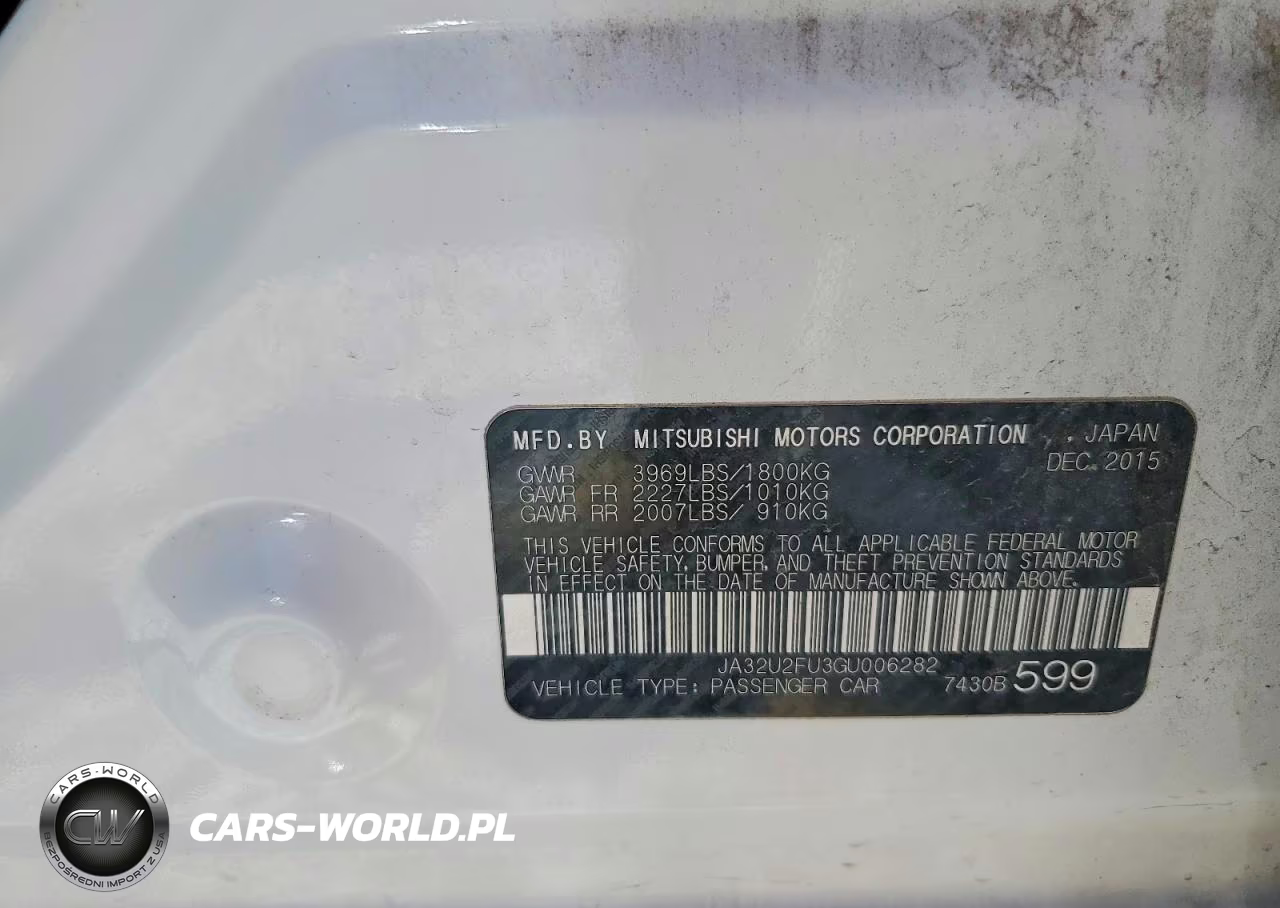 2016 Mitsubishi Lancer Es VIN:JA32U2FU3GU006282 - 12