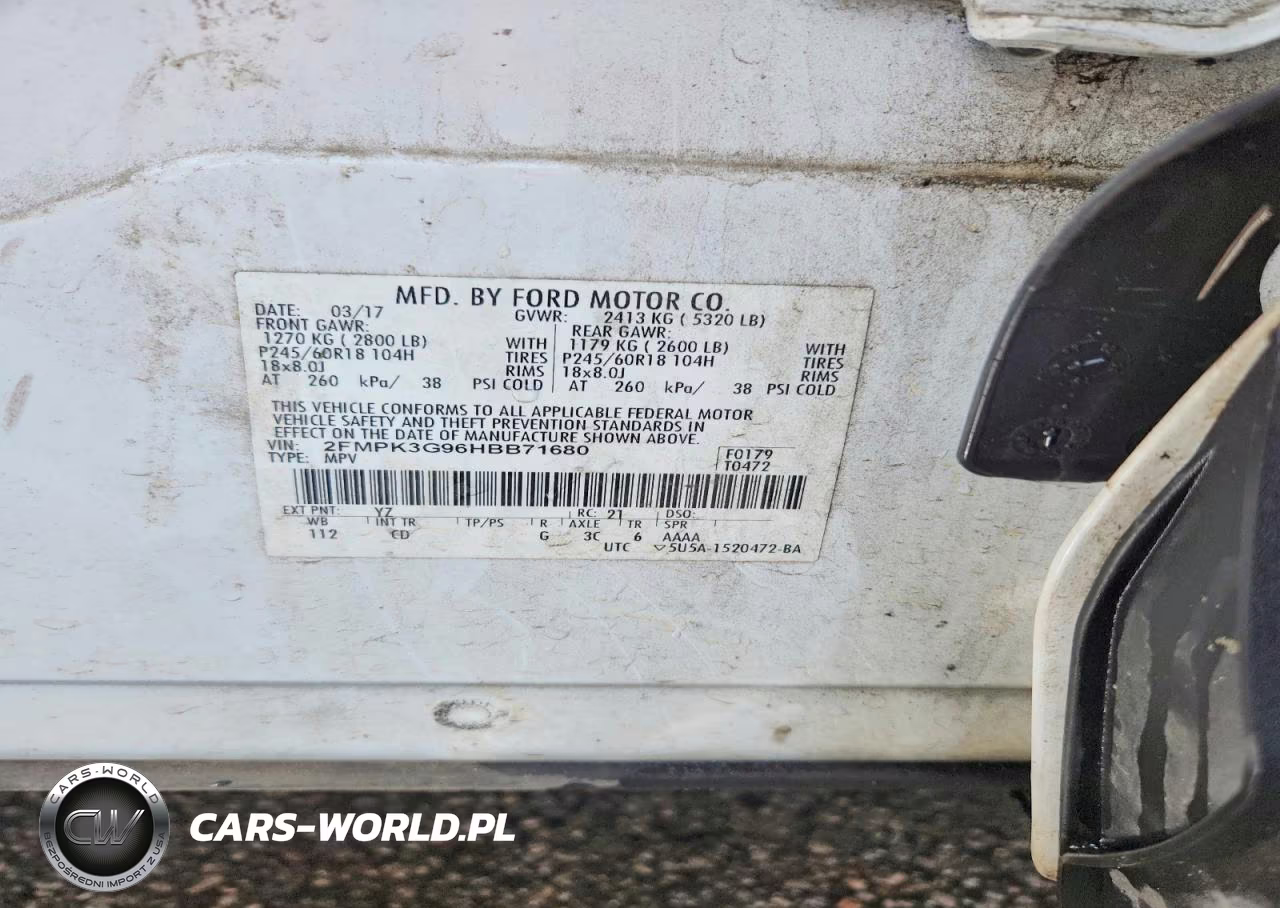 2017 Ford Edge Se VIN:2FMPK3G96HBB71680 - 13