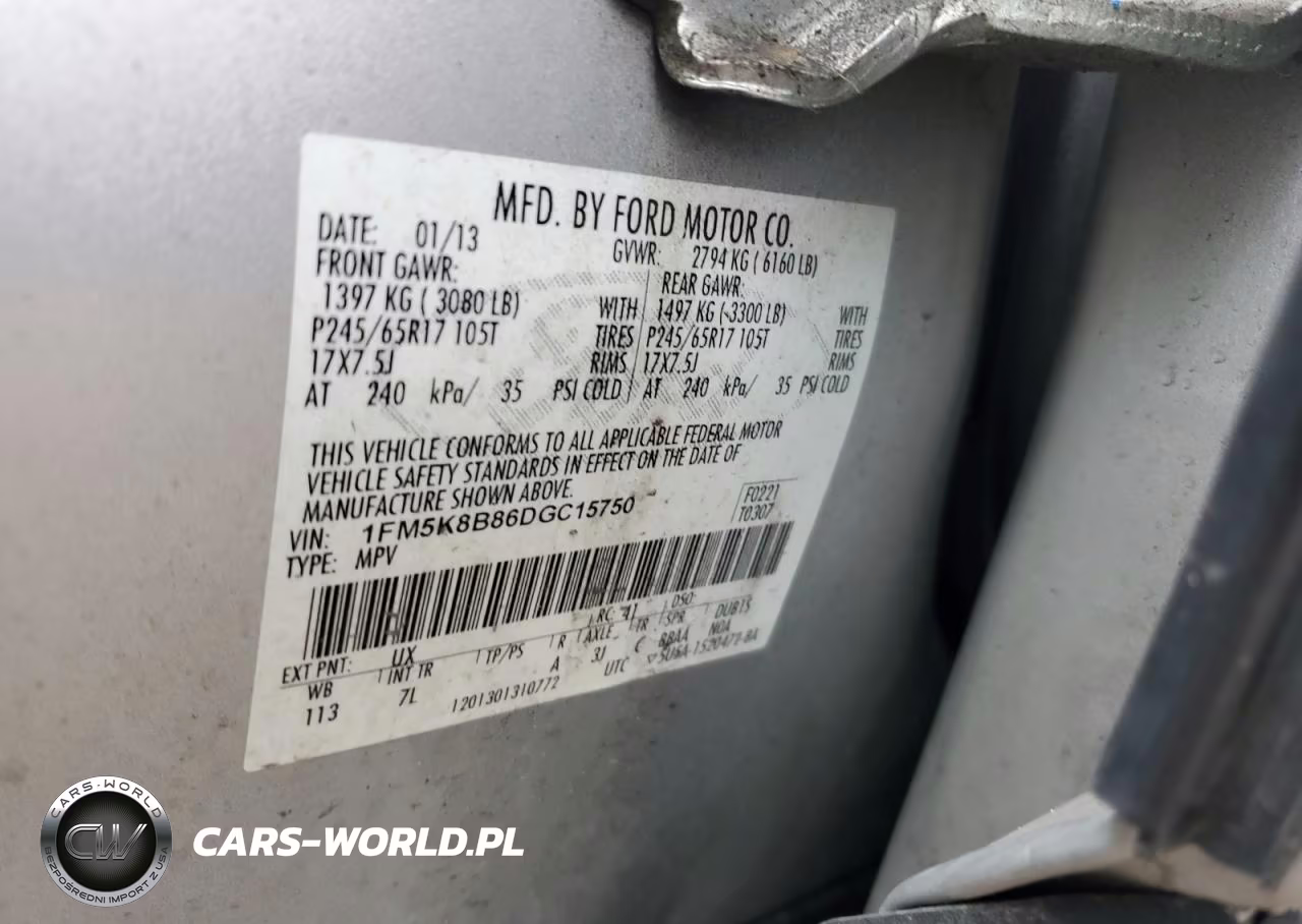 2013 Ford Explorer VIN:1FM5K8B86DGC15750 - 13