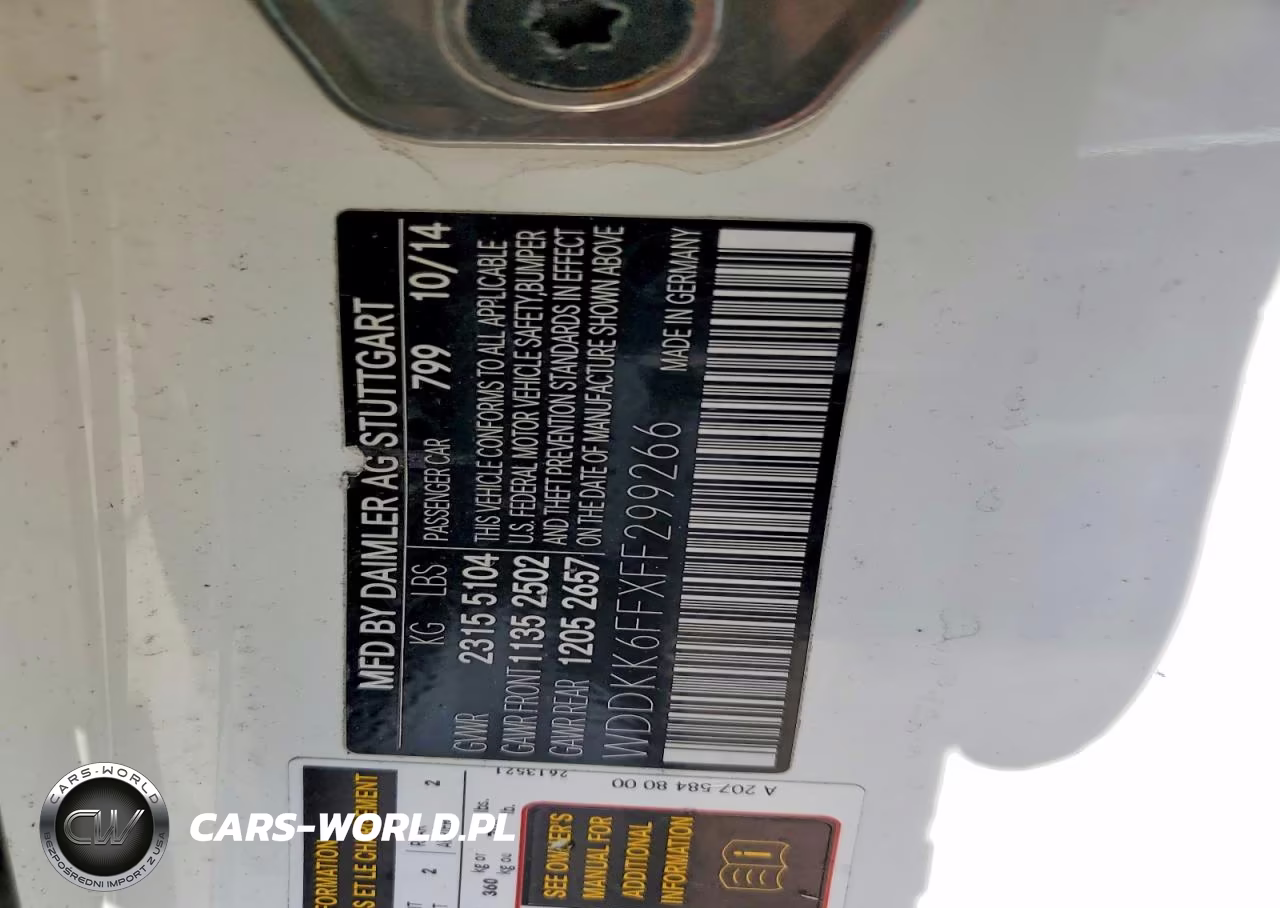 2015 Mercedes-Benz E 400 VIN:WDDKK6FFXFF299266 - 12