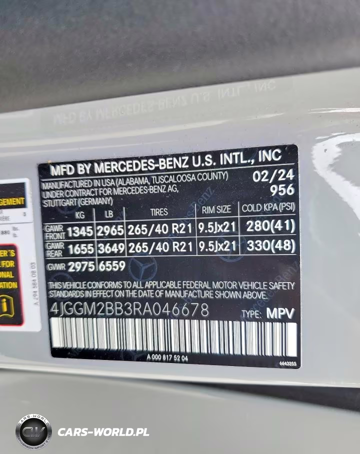 2024 Mercedes-Benz Eqe Suv 350+ VIN:4JGGM2BB3RA046678 - 13