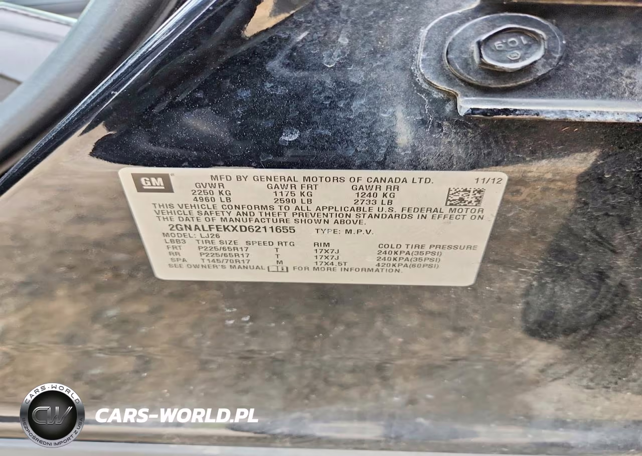 2013 Chevrolet Equinox Ltz VIN:2GNALFEKXD6211655 - 13