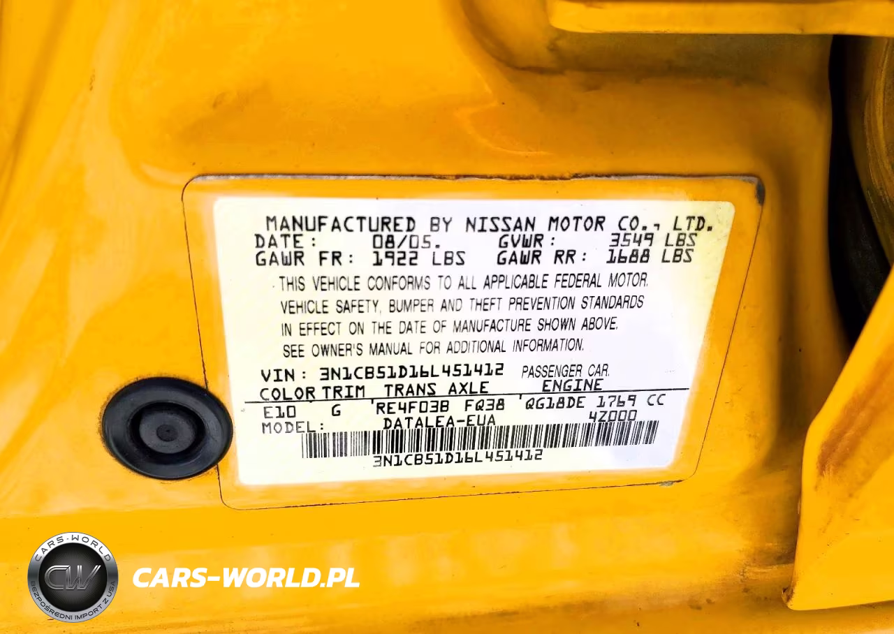 2006 Niss Sentra Automatic VIN:3N1CB51D16L451412 - 12