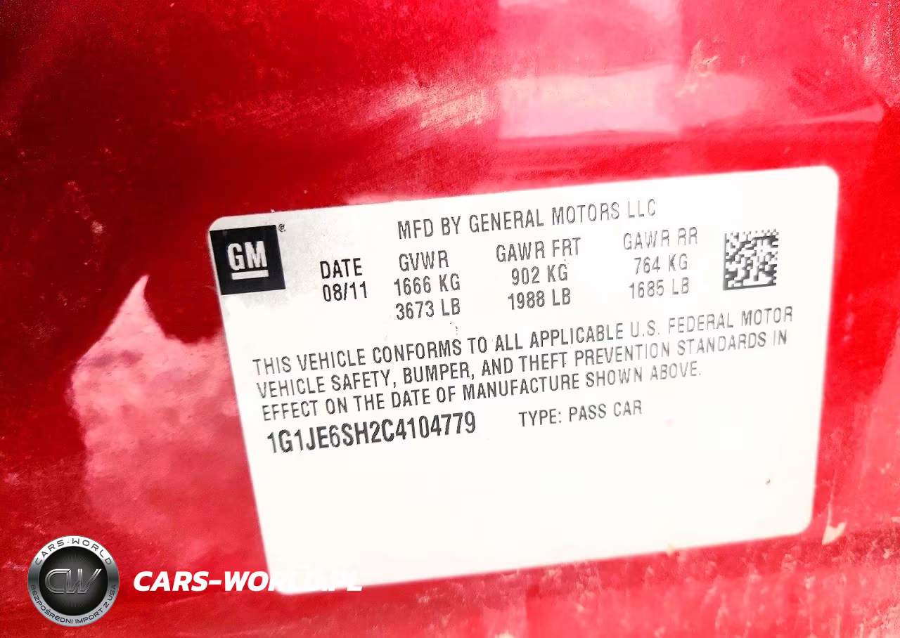 2012 Chevrolet Sonic Ltz VIN:1G1JE6SH2C4104779 - 12