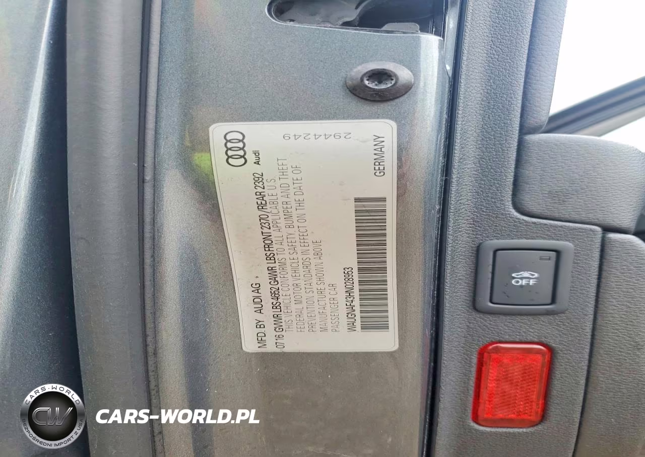 2017 Audi A4 Premium VIN:WAUGNAF43HN028953 - 12