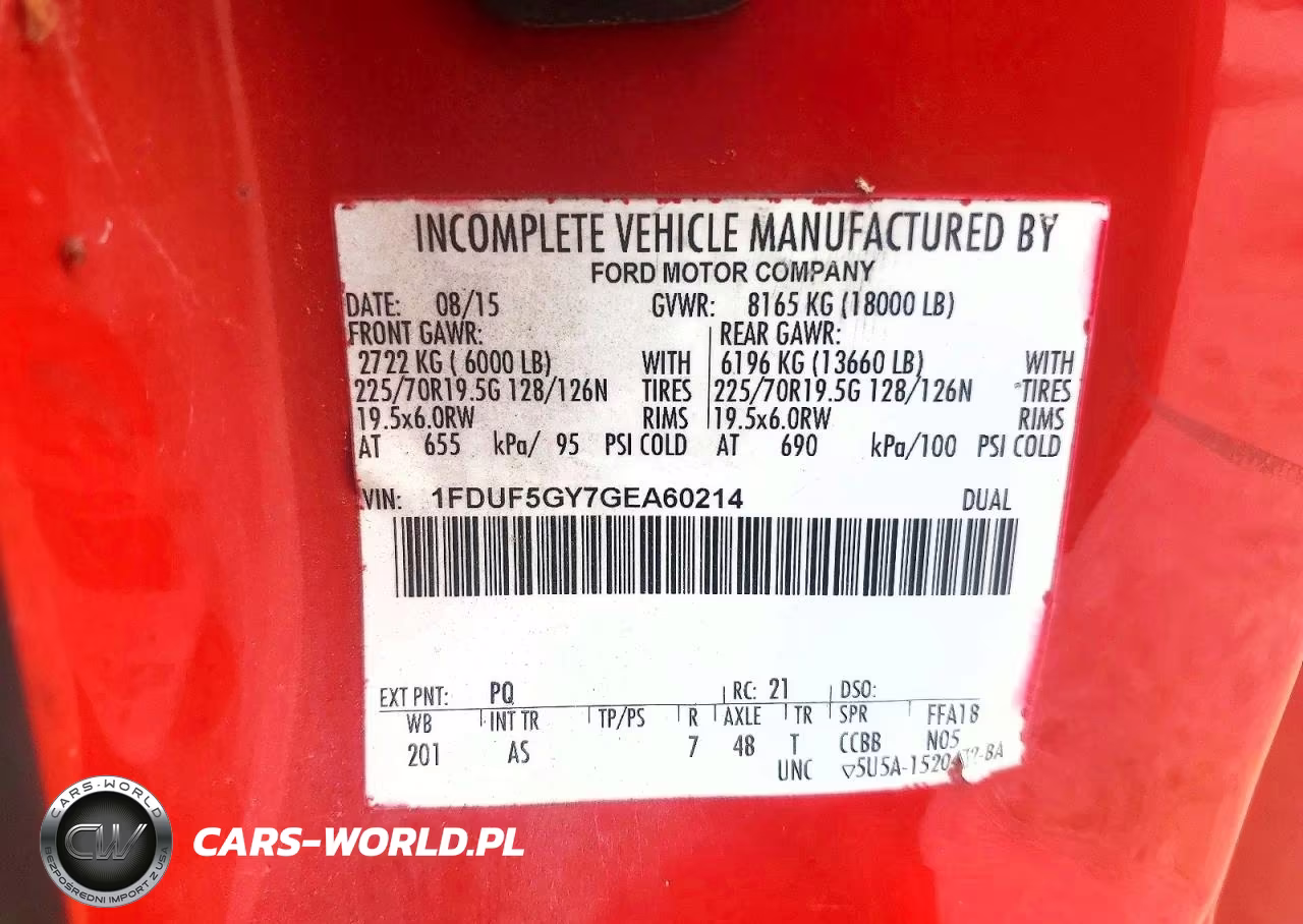 2016 Ford F550 Super Duty VIN:1FDUF5GY7GEA60214 - 12
