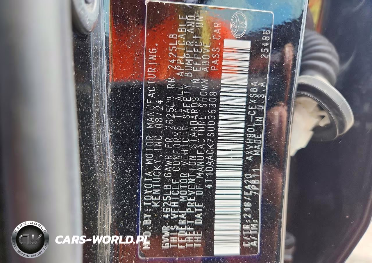 2025 Toyota Camry Se VIN:4T1DAACK7SU036308 - 12