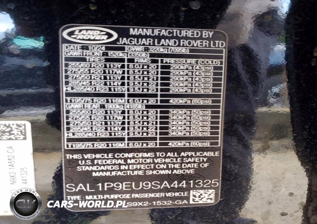 2025 Land Rover Range Rover Sport Se VIN:SAL1P9EU9SA441325 - 12