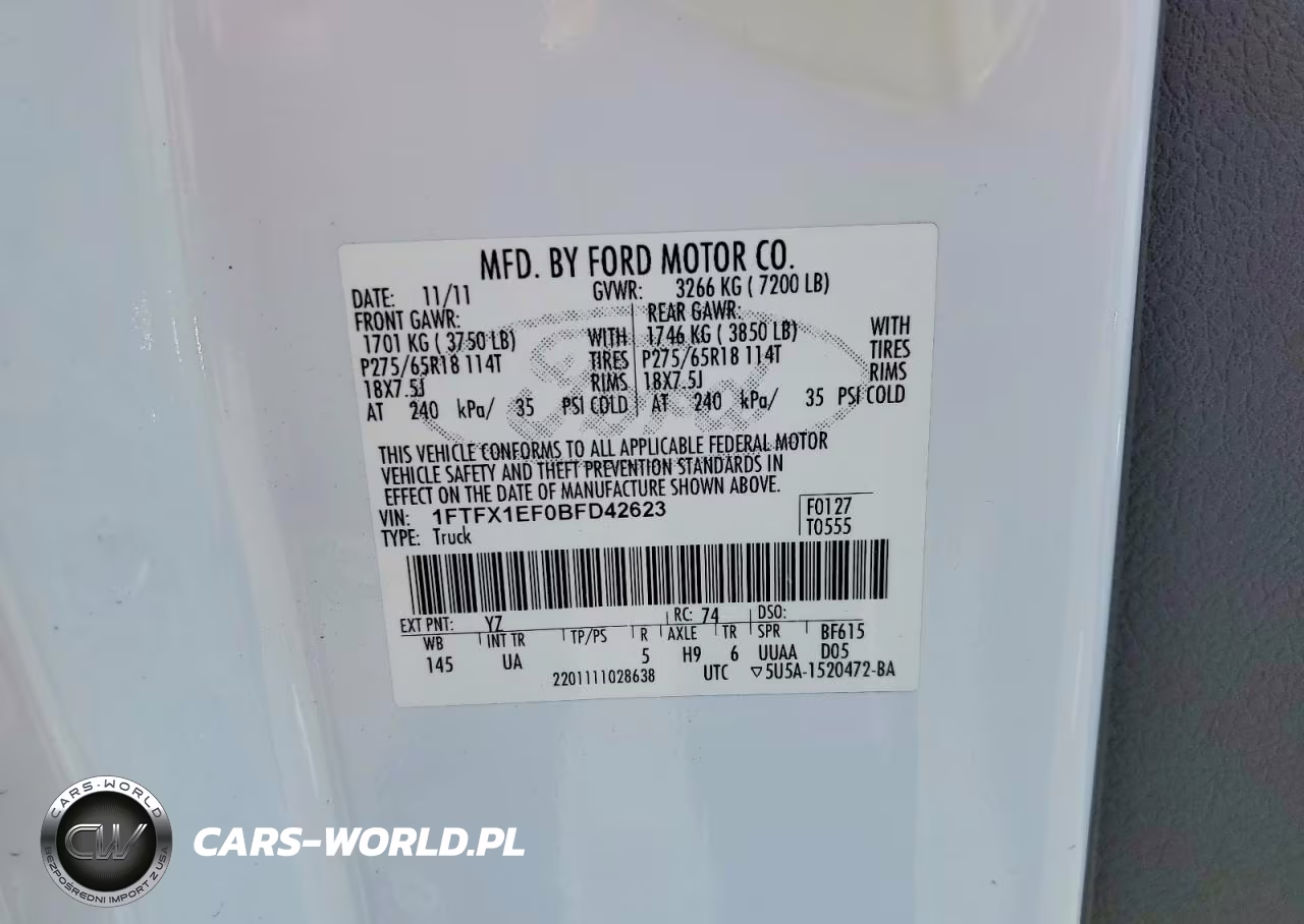2011 Ford F150 Super Cab VIN:1FTFX1EF0BFD42623 - 13