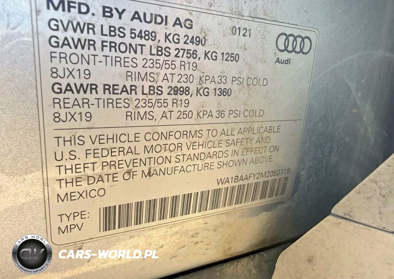 2021 Audi Q5 Premium Plus VIN:WA1BAAFY2M2050718 - 10