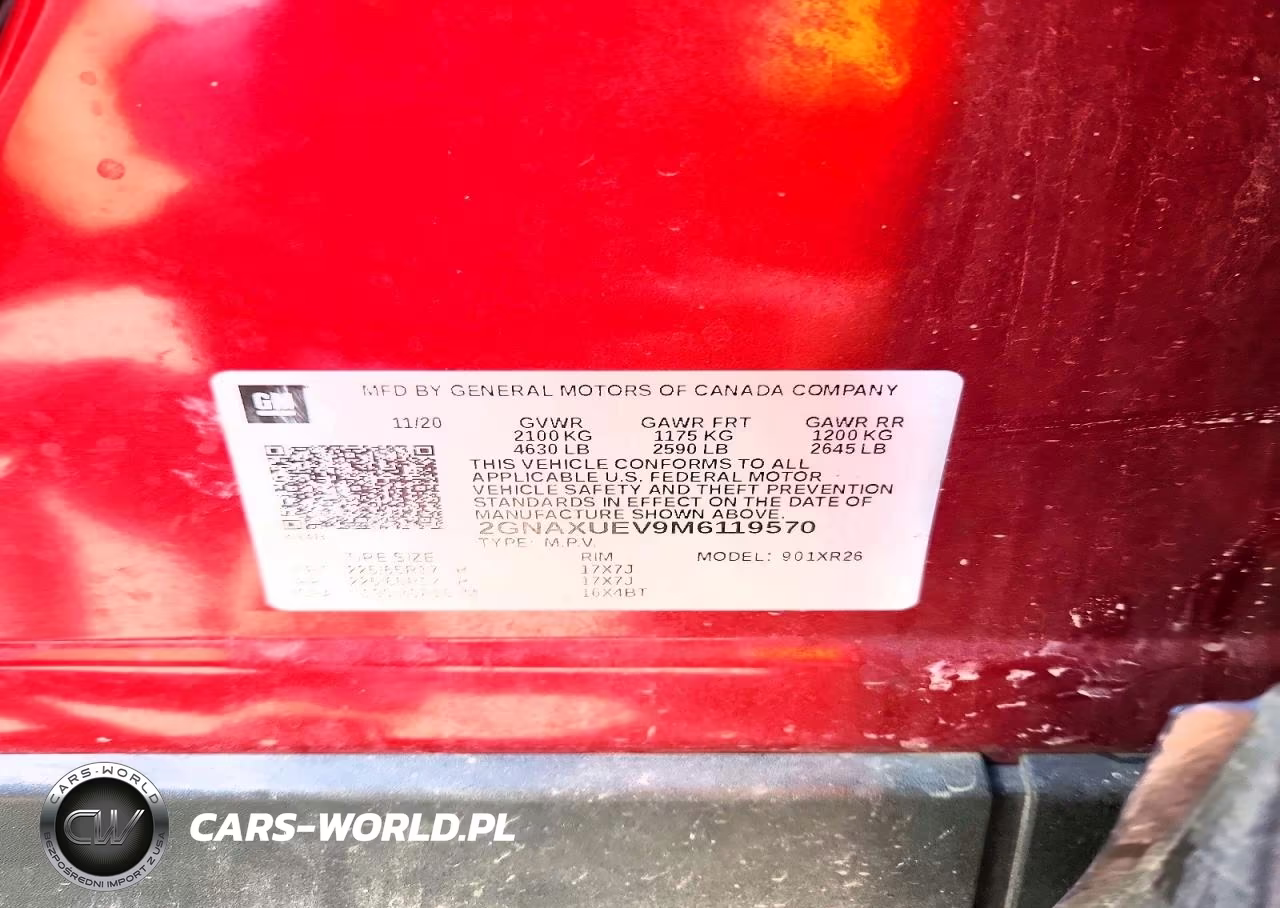 2021 Chevrolet Equinox Lt VIN:2GNAXUEV9M6119570 - 13