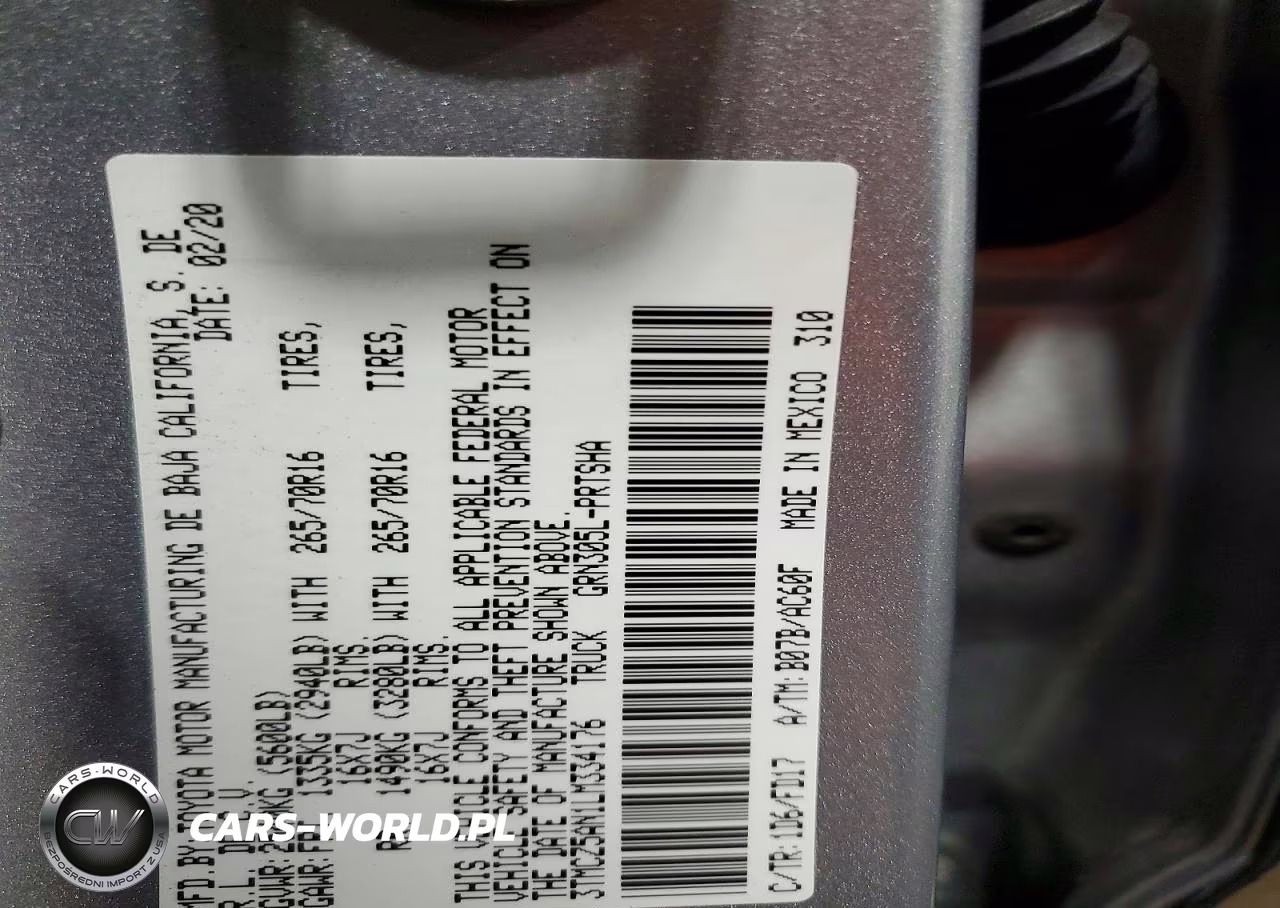 2020 Toyota Tacoma Trd Off-Road VIN:3TMCZ5AN1LM334176 - 12