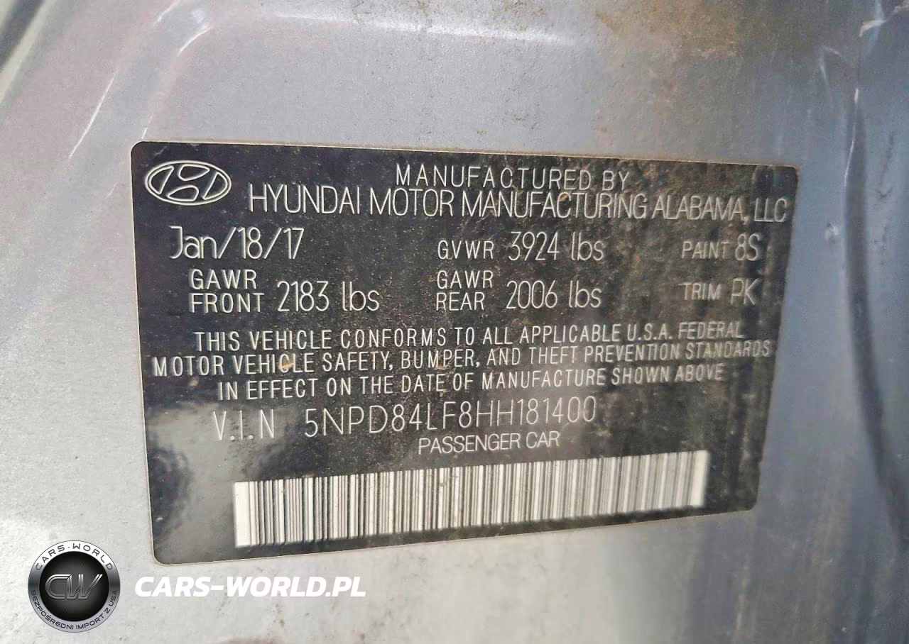 2017 Hyundai Elantra Se VIN:5NPD84LF8HH181400 - 12