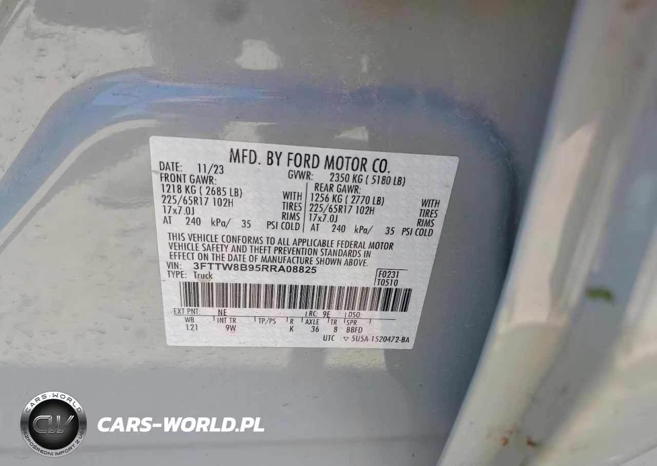 2024 Ford Maverick Xl VIN:3FTTW8B95RRA08825 - 12
